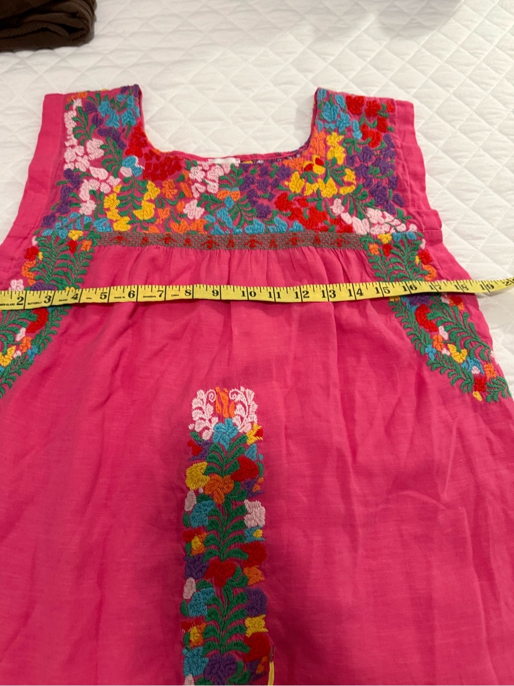 J.Marie Women’s Embroidered Pink Sleeveless Dress Knee length lined size S - Picture 5 of 9